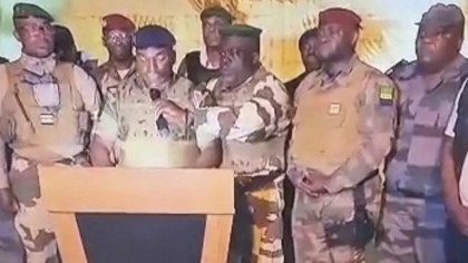Gabon military officers seize power, cancel election result