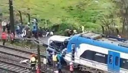 6 killed in Chile train-minibus collision