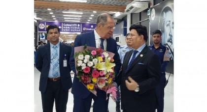 Russian FM Lavrov arrives in Dhaka

