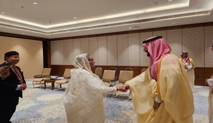Bangladesh PM Sheikh Hasina meets Saudi Crown Prince Salman