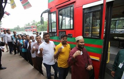 BRTC launches bus service on Dhaka Elevated Expressway