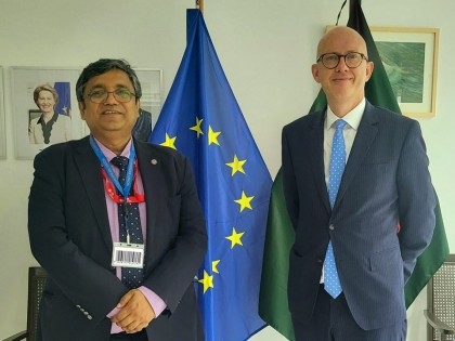 Shoeb Chowdhury calls on EU Ambassador Charles Whiteley