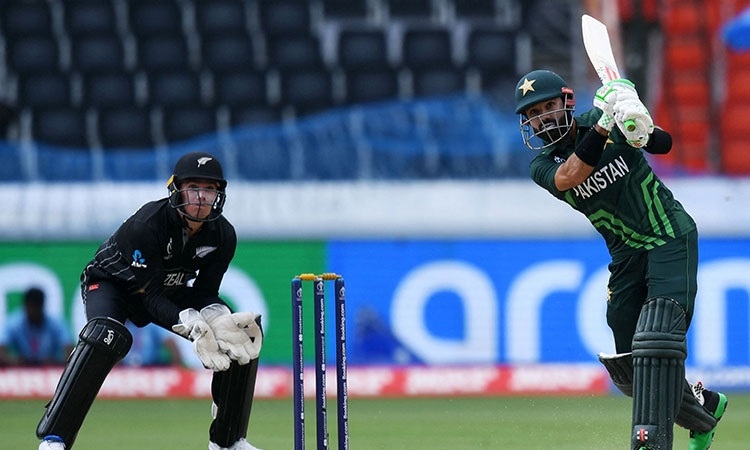 Rizwan ton fires Pakistan to 345-5 in World Cup warm-up
