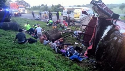 At least 10 migrants killed in Mexico truck accident