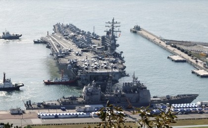 North Korea raises specter of nuclear strike over US aircraft carrier's arrival in South Korea