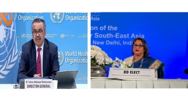 WHO Director-General greets new Southeast Asian director Saima Wazed