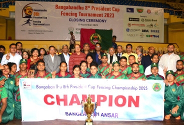 Ansar clinch Bangabandhu 8th President Cup Fencing title