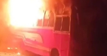 3 buses torched in Natore