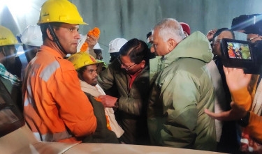 All 41 Indian workers trapped in tunnel for 17 days rescued