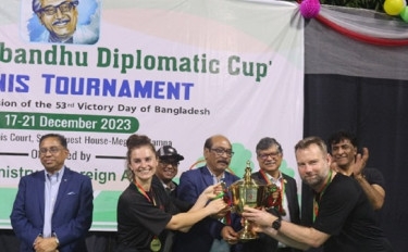 Denmark wins "2nd Bangabandhu Diplomatic Cup" tennis tournament
