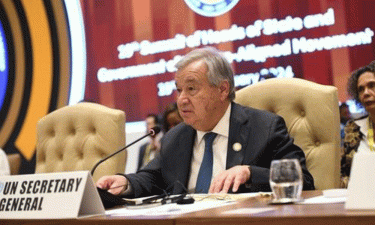 At Non-Aligned Movement summit, Guterres repeats call for Gaza ceasefire, release of hostages