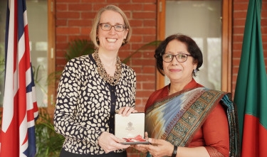 Bangladeshi national receives honorary British award