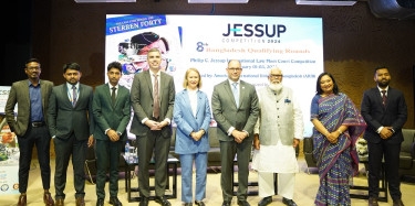 Inauguration ceremony of 8th Bangladesh Qualifying Rounds of the Philip C. Jessup Int'l Law Moot Court Competition held at AIUB