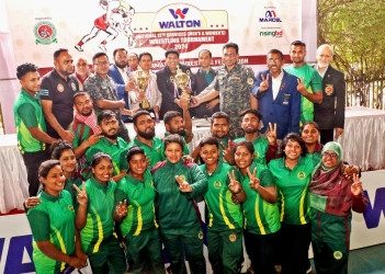 Ansar emerge champions in Services Wrestling