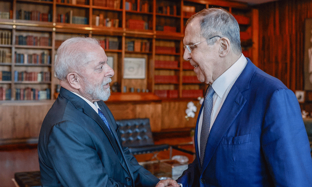 Brazil's President Lula meets with Russian foreign minister