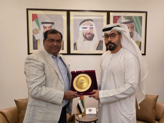 AIUB Chairman Ishtiaque Abedin meets UAE Ambassador Abdulla Ali AlHmoudi