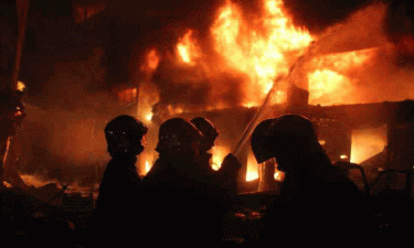 Fire at kitchen market in Dhaka’s Uttara doused