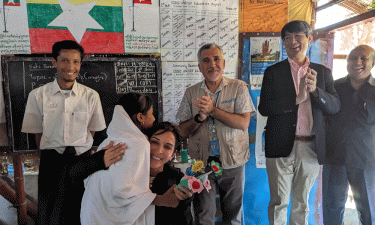 Ambassador of Japan IWAMA visits Rohingya camp in Cox’s Bazar