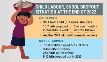 Child labour, school dropout rates alarming: Survey