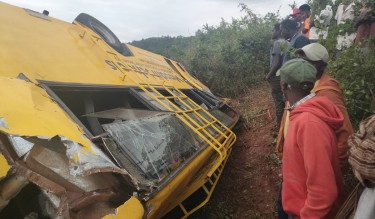 Bus plunges off S Africa bridge killing 45