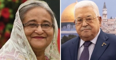 Hasina writes to Abbas pledging continued support for Palestine's UN membership, sovereignty