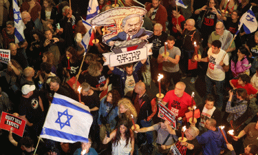 Israelis rally against Netanyahu as Gaza war reaches half-year mark