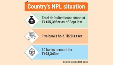 5 banks account for 45% of NPLs at Sept end