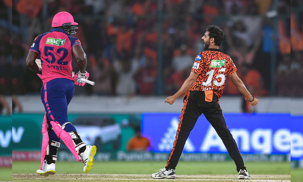 Hyderabad steal one-run win as Rajasthan falter