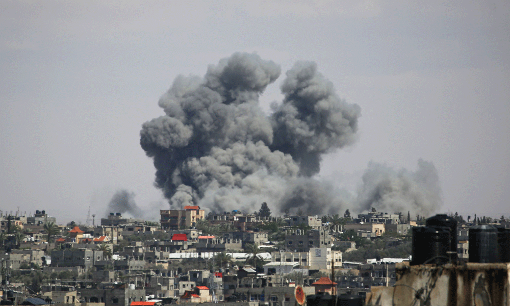 Israel bombards Rafah ahead of talks aimed at sealing truce